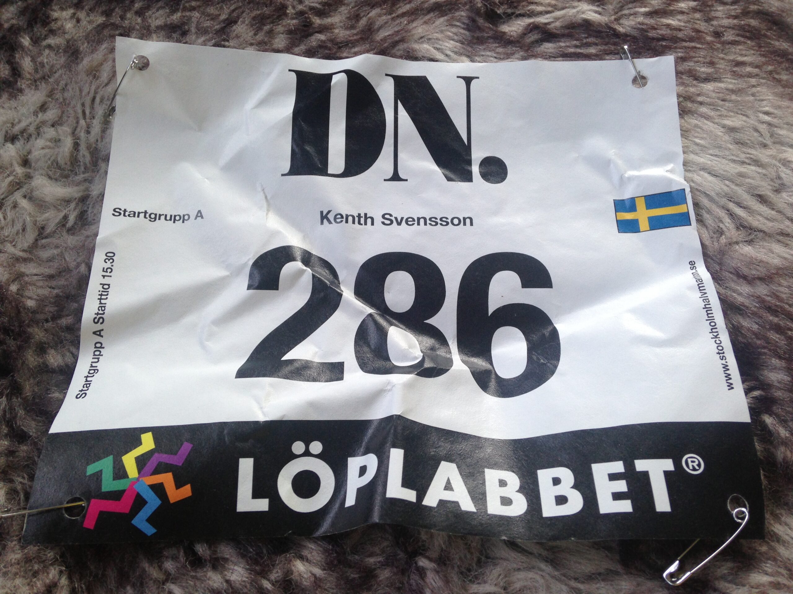 Startnummer Stockholm halvmarathon